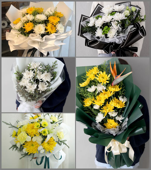 广东揭阳市普宁市高埔镇白事花束代送
